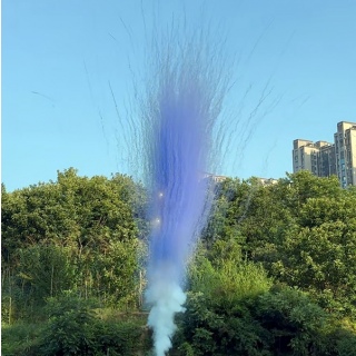 Лиловый веерный салют Лапша 7 залпов