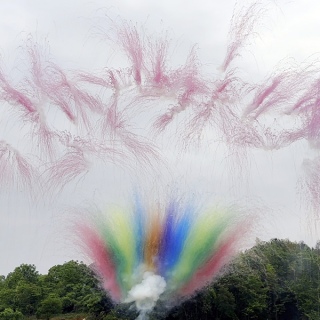 Радуга с розовыми хвостами 